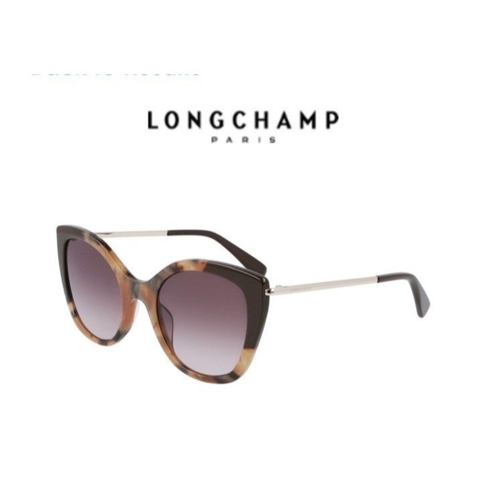 Longchamp Cat Eye IVORY Havana Tortoise Sunglasses LO636S NEW $193 Retail - MINT